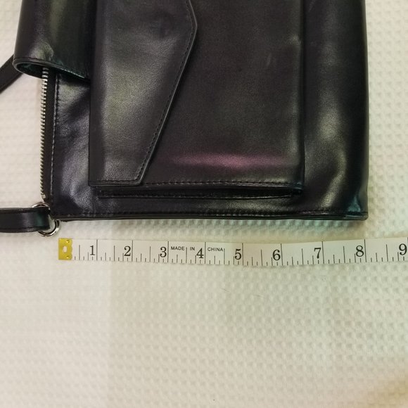 Vintage Danier Black Leather Crossbody Bag - Picture 3 of 6